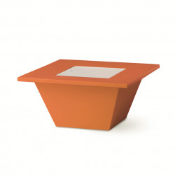 Table basse Bench, Slide design orange