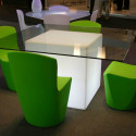 Table lumineuse Square, Slide Design blanc