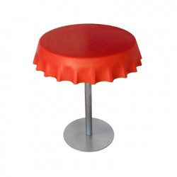 Fizzz, table medium ronde design diamètre 70 cm, Slide Design gris