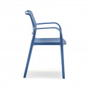 Chaise avec accoudoirs Ara 315, Pedrali bleu