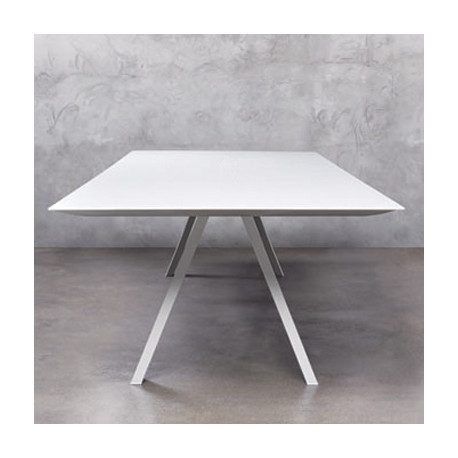Arki, grande table design, Pedrali blanc 240x100 cm