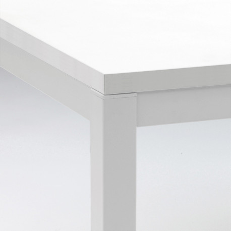 Kuadro table rectangulaire, Pedrali blanc L140x80cm