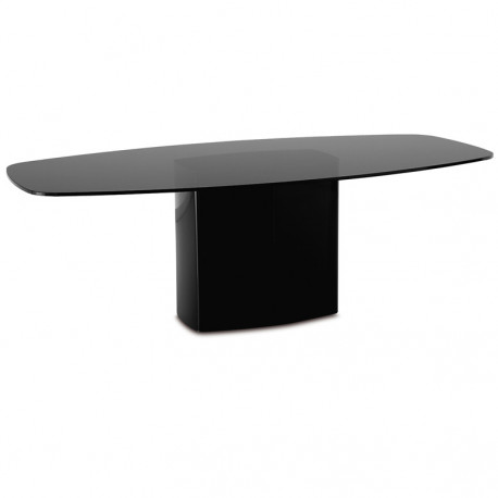 Aero, table carrée, Pedrali noir L130 cm