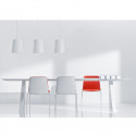 Arki bureau design avec passage de câbles, Pedrali blanc 240x120 cm