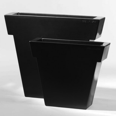 Pot Il Vaso laqué, Slide Design noir Petit modèle laqué
