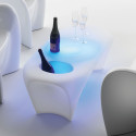 Table basse design Lily avec bac à glace, MyYour blanc