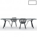 Table rectangulaire Radice Quadra, Fast blanc Longueur 150 cm