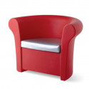 Fauteuil Kalla, Slide Design rouge Mat