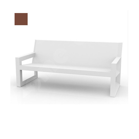 Sofa design Frame, Vondom bronze Mat, avec coussins