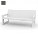 Sofa design Frame, Vondom gris anthracite Mat, avec coussins