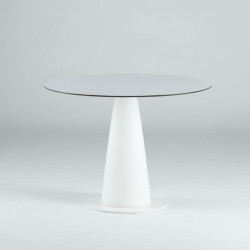 Table ronde Hoplà, Slide design blanc D79xH72 cm