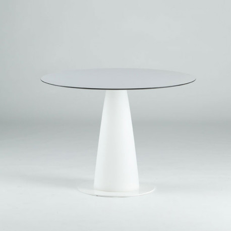 Table ronde Hoplà, Slide design blanc D79xH72 cm