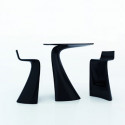 Table haute design Wing, Vondom, gris acier Mat