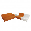Table basse Kami Ni, Slide Design orange Mat