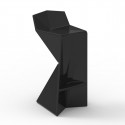 Tabouret design Vertex, Vondom noir Laqué