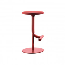 Tabouret haut design Tibu, Magis rouge bordeaux, hauteur d\'assise réglable de 60 à 77 cm