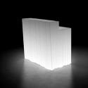 Elément droit Bar design Frozen, Plust blanc Lumineux LED RGB fil