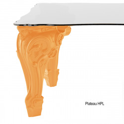 Table Sir of Love, Design of Love by Slide orange Longueur 200 cm