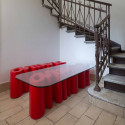 Banc Amore, Slide Design rouge Mat