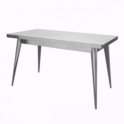 Table 55 Verni, Tolix satiné 130x70 cm
