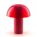 Lampe de table Colette, Pedrali rouge transparent Taille S