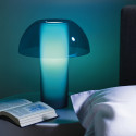 Lampe de table Colette, Pedrali bleu transparent Taille S