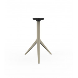 Set de 4 pieds de table Mari-Sol, H 73 cm pour petits plateaux, Vondom ecru Basculant, H73 cm
