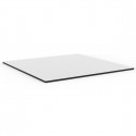Plateau de table carré Mari-Sol ,Vondom blanc,bordure noir 79x79 cm