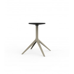 Pied de table Mari-Sol, Vondom, H 73 cm pour grands plateaux, écru Fixe, H73 cm