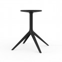 Pied de table Mari-Sol, H 73 cm pour grands plateaux, Vondom noir Fixe, H73 cm