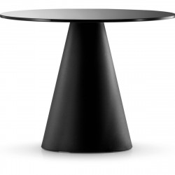 Table Ikon 869, Pedrali noir, diamètre 139 cm