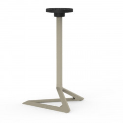 Set de 4 pieds de table Delta, Vondom ecru Fixe, H73 cm