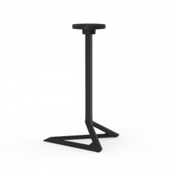 Pied de table Delta, Vondom noir Basculant, H105 cm