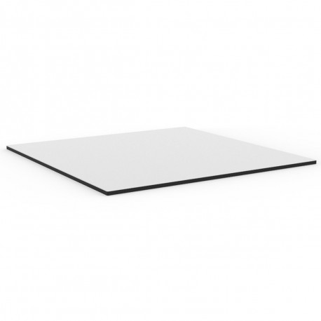 Plateau de table Delta, Vondom blanc,bordure noir Diamètre 50 cm