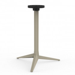 Set de 4 pieds de table Faz, Vondom ecru Fixe, H73 cm