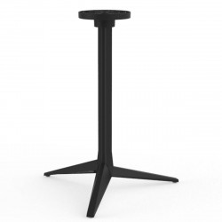 Set de 4 pieds de table Faz, Vondom noir Fixe, H105 cm