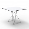 Table Faz inox, Vondom blanc 70x70xH72 cm