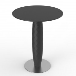 Table ronde Vases, Vondom noir Diamètre 70 cm