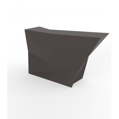 Banque d'accueil Origami, élément lateral, Proselec bronze Mat