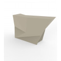 Banque d'accueil Origami, élément lateral, Proselec écru Mat