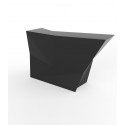 Banque d'accueil Origami, élément lateral, Proselec noir Laqué