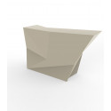 Banque d'accueil Origami, élément lateral, Proselec écru Laqué