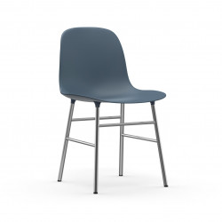 Form Chair Chrome, Normann Copenhagen Bleu