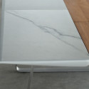 Table Extrados 240 Céramique gris et Teck 242x110 cm