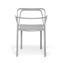 Lots de 2 Chaises aluminium avec accoudoirs Intrigo 3715, Pedrali, beige