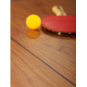 Table de réunion ping pong You & Me 220, RS Barcelona, plateau noyer, structure blanche