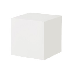 Table basse, tabouret Cubo In 40, Slide Design blanc 43 cm
