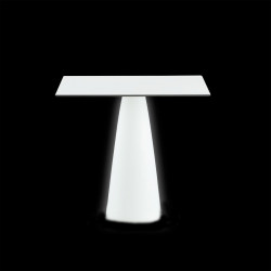 Table carrée Hoplà, Slide lumineux 79x79xH72 cm