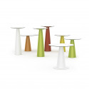 Table ronde Hoplà, Slide design vert D69xH72 cm