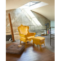 Fauteuil Trône Queen of Love, Design of Love by Slide jaune